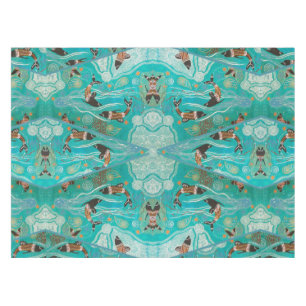Nappe Dauphin Dream Tablecloth d'art autochtone