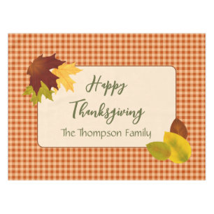 Nappe d'automne En vichy Thanksgiving