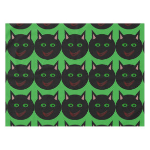 Nappe de chat noir d'Halloween
