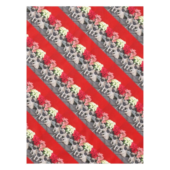 Nappe de chiots de Noël (Devant)