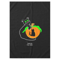 Nappe de Citrouille de chat noir