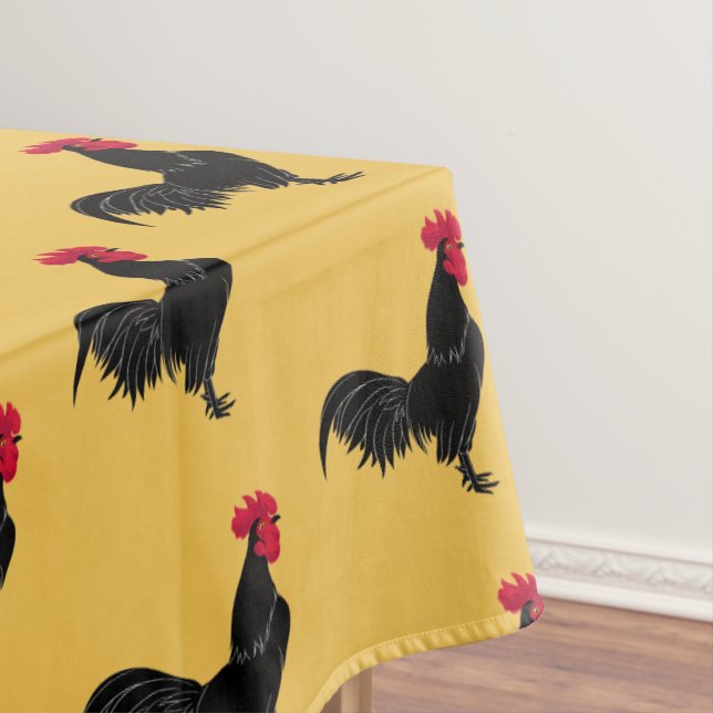 Nappe de coq noir fantaisie (In Situ)