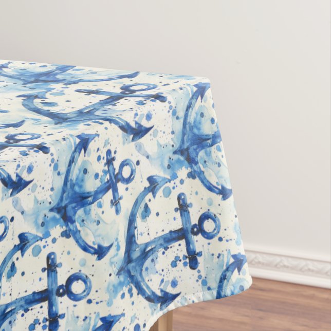 Nappe de décoration de maison d'ancre nautique (In Situ)