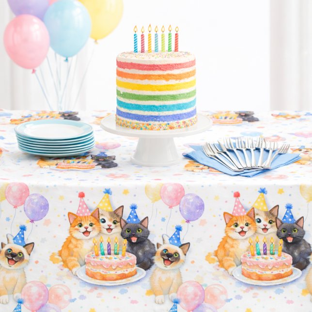 Nappe de fête d'anniversaire pour chat "Whimsical  (Créateur téléchargé)