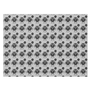 Nappe de hibou de fête d'Halloween déplaisante