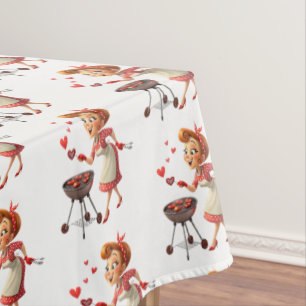 Nappe de la Saint-Valentin Cœur rouge d'amour de c