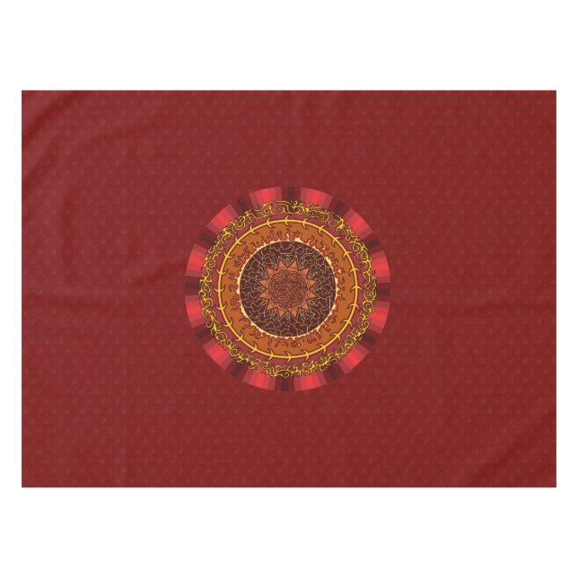 Nappe de mandala de feu (Devant (Horizontal))