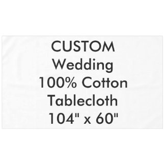 Nappe de mariage personnalisée 104 po x 60 po