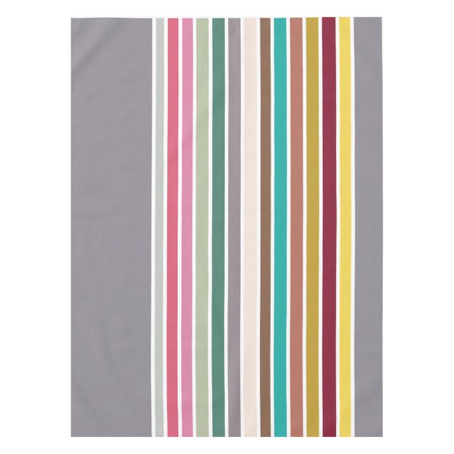 Nappe de Motif de bande rétro (Devant)
