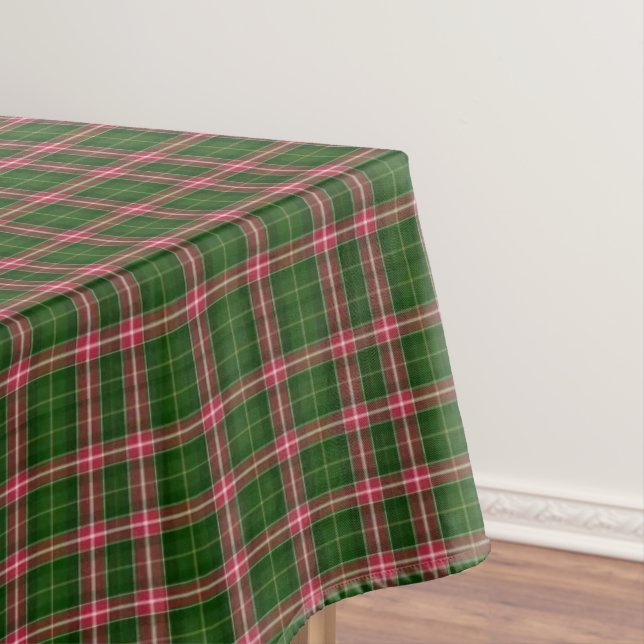 Nappe de Noël à carreaux classique vert rouge blan (In Situ)