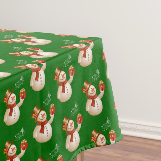 Nappe de Noël, Bonhomme de neige (In Situ)