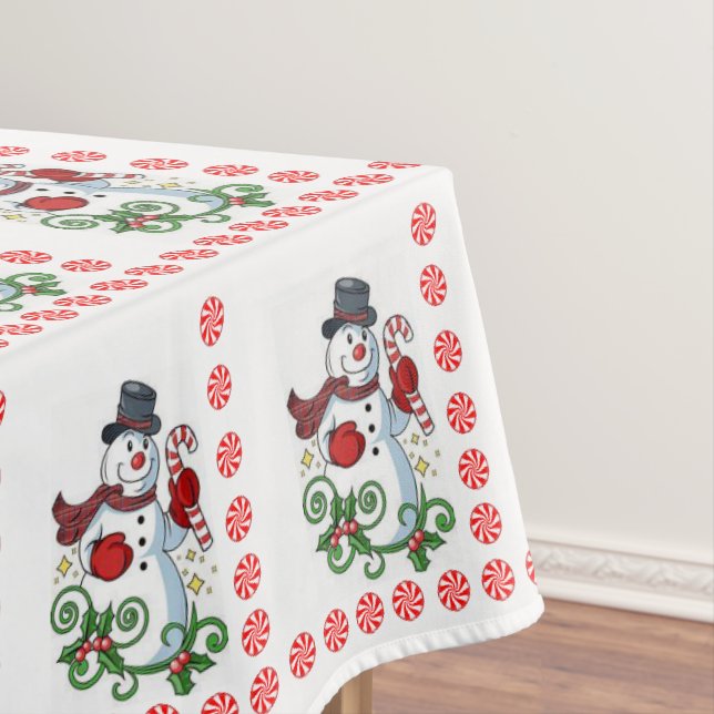 Nappe de Noël, Bonhomme de neige (In Situ)