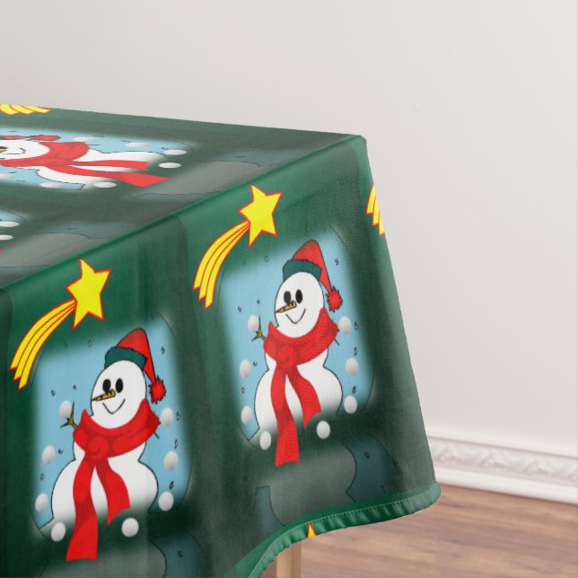 Nappe de Noël, Bonhomme de neige (In Situ)