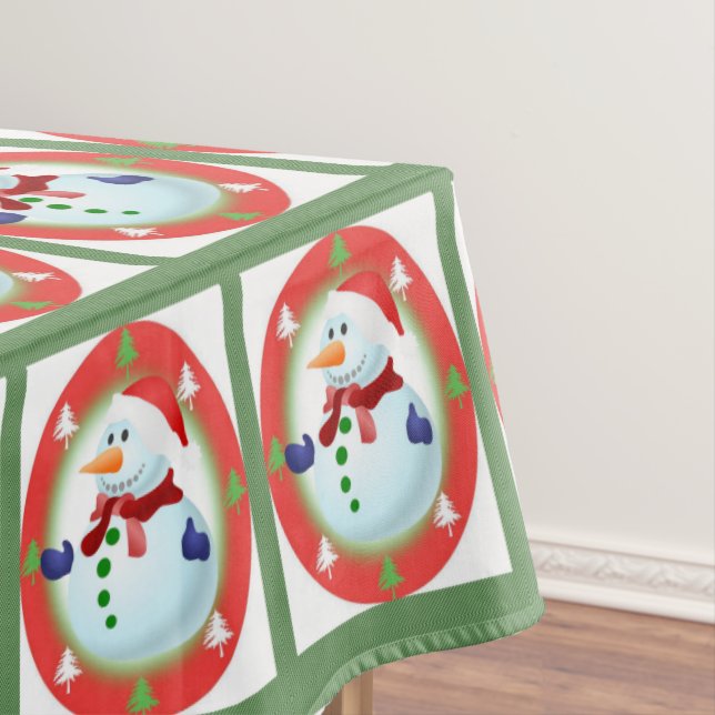 Nappe de Noël, Bonhomme de neige (In Situ)