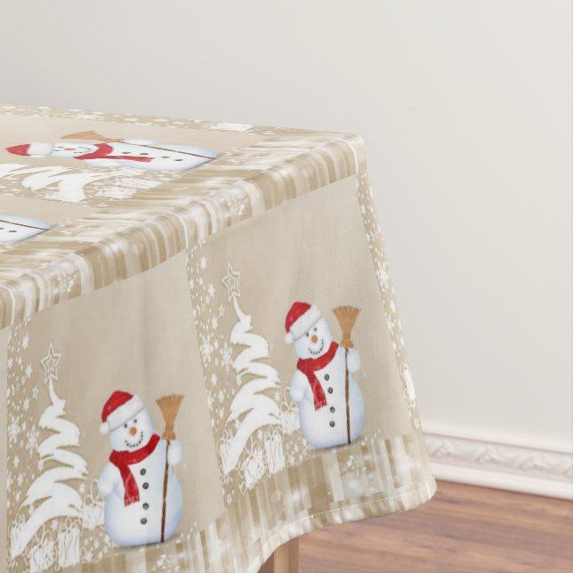 Nappe de Noël, Bonhomme de neige (In Situ)