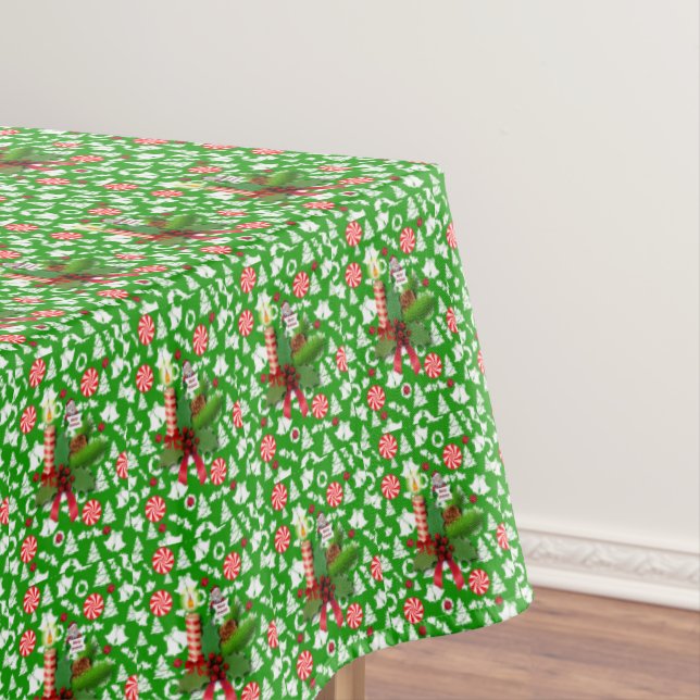Nappe de Noël, bougie de Noël (In Situ)