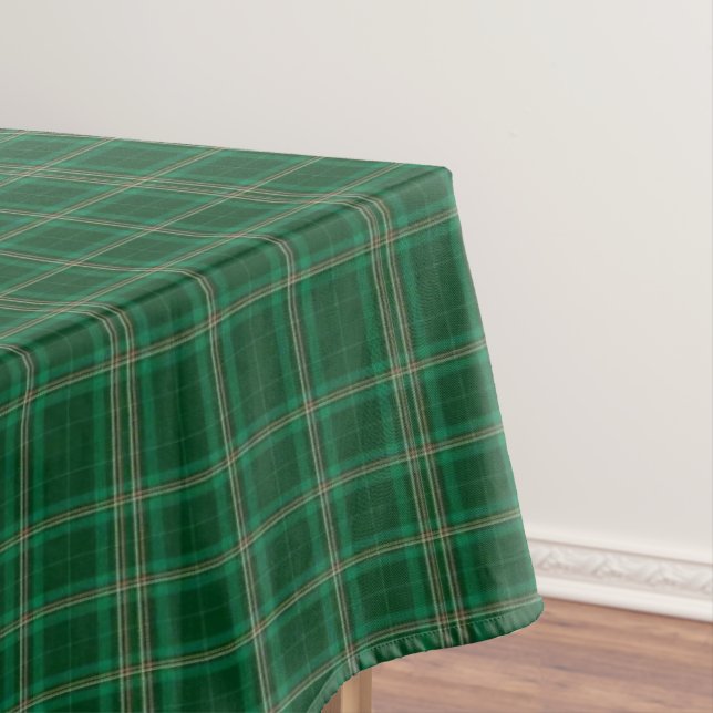 Nappe de Noël Classique Vert & Carreaux Rouges (In Situ)
