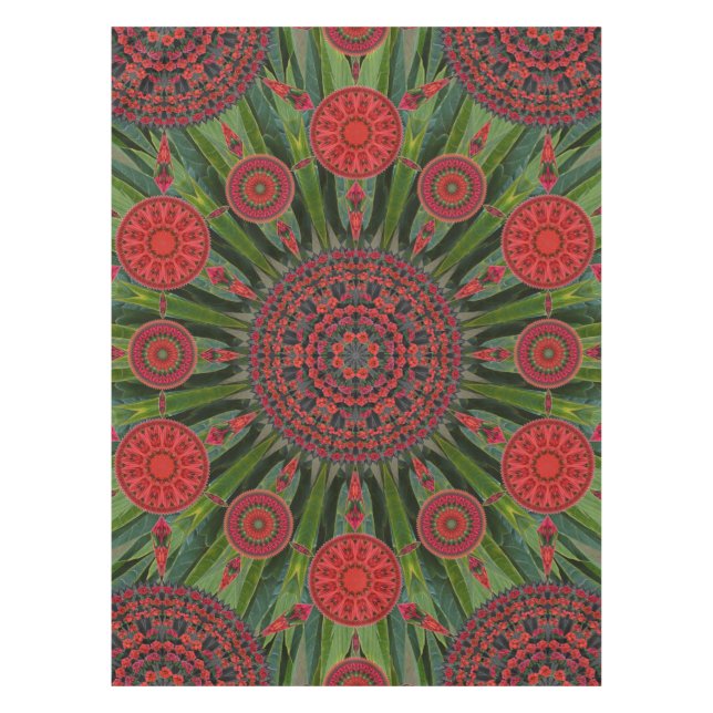 Nappe de Noël de poinsettia (Devant)