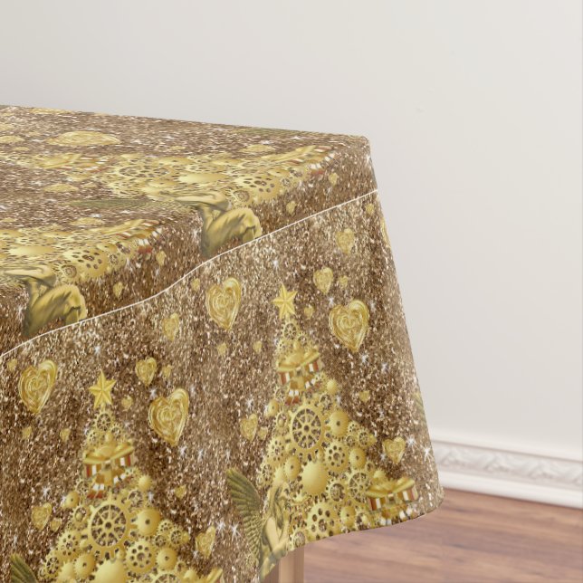 Nappe de Noël, Joyeux ange d'or (In Situ)