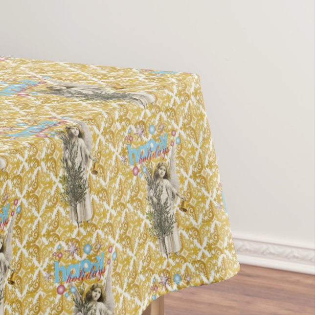 Nappe de Noël, Joyeux Joyeux Anges de Fêtes (In Situ)