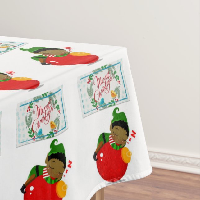 Nappe de Noël, Joyeux Noël, Africain (In Situ)