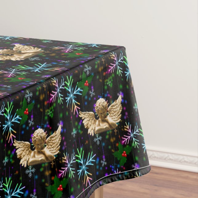 Nappe de Noël, Joyeux Noël, Ange (In Situ)
