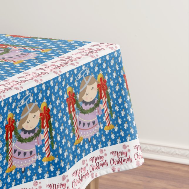 Nappe de Noël, Joyeux Noël, Ange (In Situ)