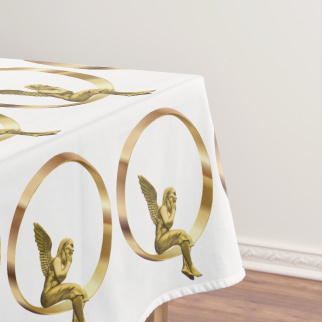 Nappe de Noël, Joyeux Noël, Ange (In Situ)