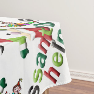 Nappe de Noël, Joyeux Noël l'aide de Santa