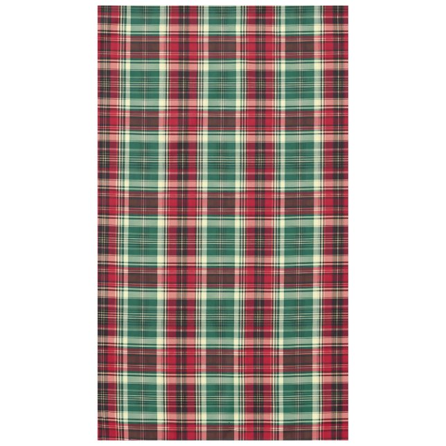 Nappe de Noël traditionnelle à tartan  (Devant)