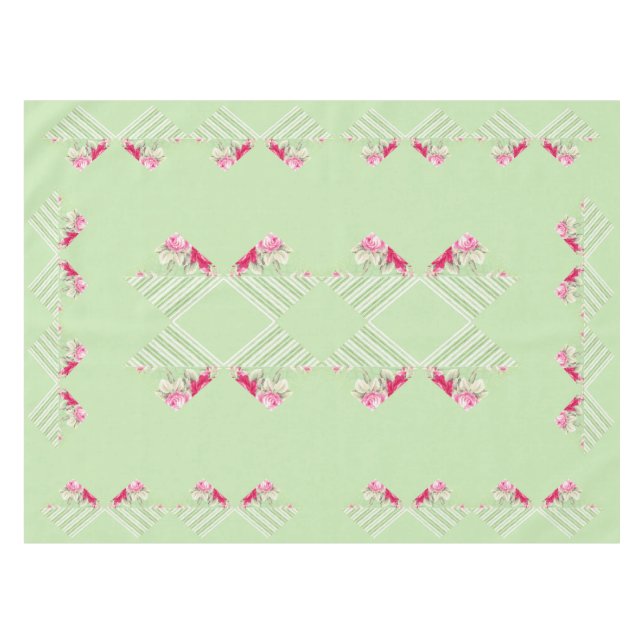 Nappe de Patchwork Vert Mint (Devant (Horizontal))