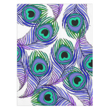 nappe de plume de paon, plume géante de paon