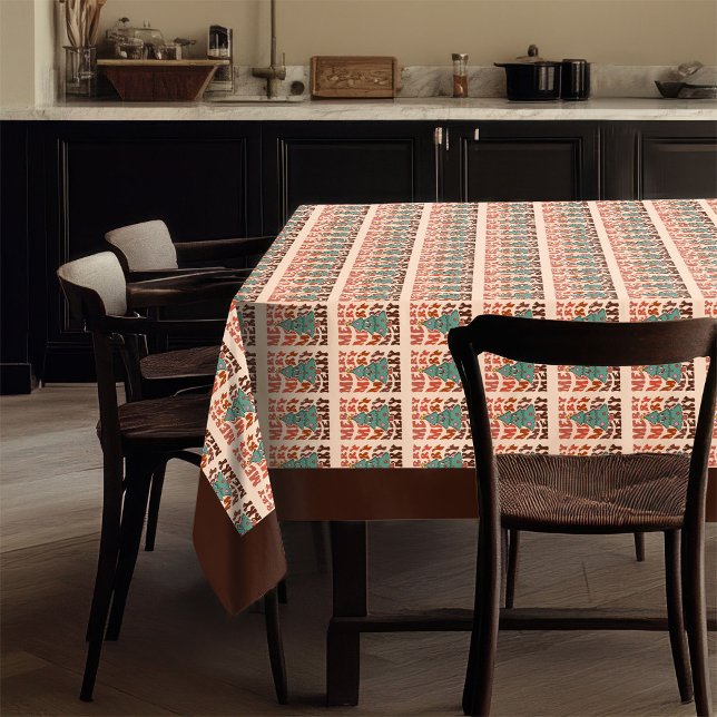 Nappe de salle à manger groovy rétro pastel fête m (Groovy Dining Cloth Retro Pastel Holiday Magic)