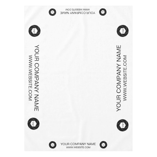 Nappe de stand personnalisée avec logo pêche (Devant)