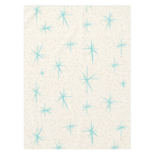 Nappe de Starbursts de turquoise d'âge d'espace