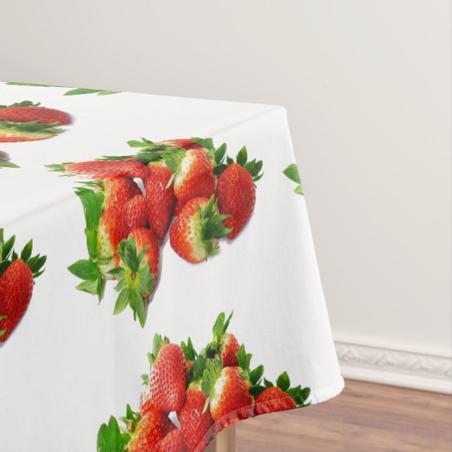 Nappe de style campagnard à motif fraise (In Situ)
