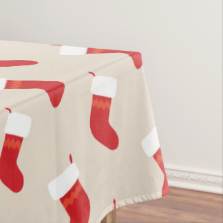 Nappe de table chaussette de Noël rouge mignonne