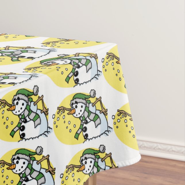 Nappe de table classique vintage bonhomme de neige (In Situ)