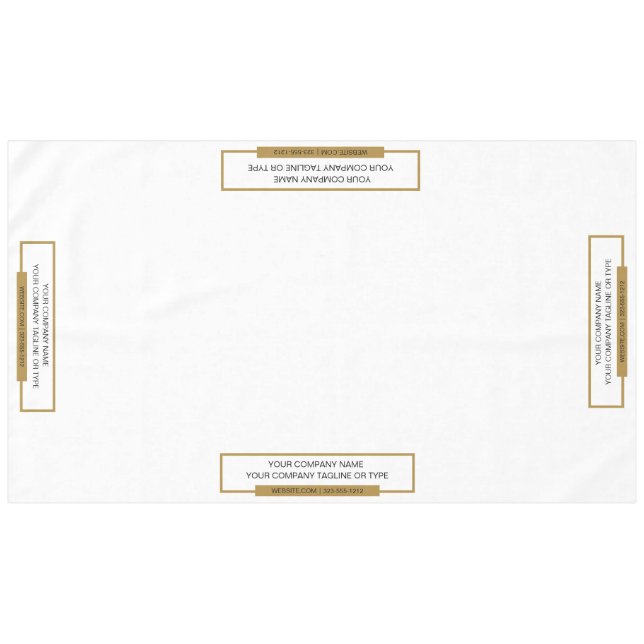 Nappe de table de foire commerciale 60"x104" or no (Devant (Horizontal))