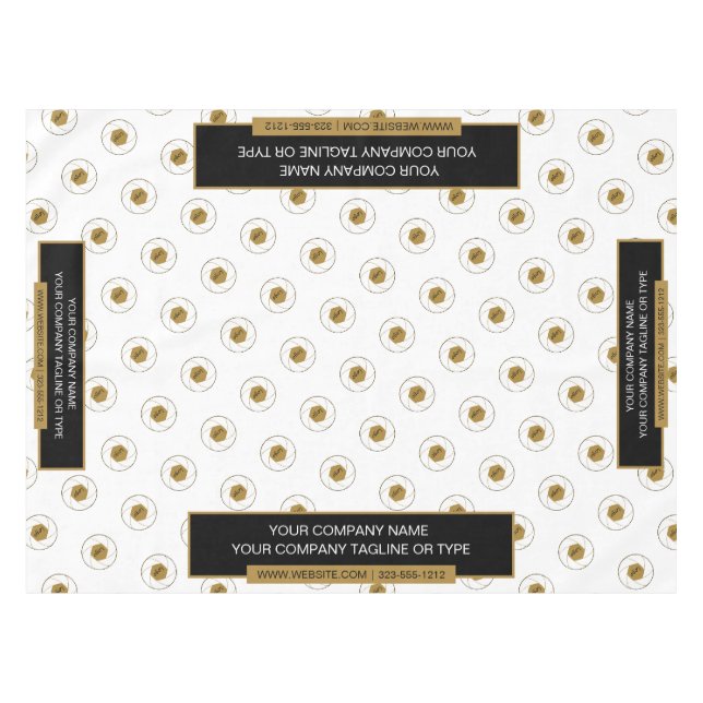 Nappe de table de salon professionnel 52"X70" Logo (Devant (Horizontal))