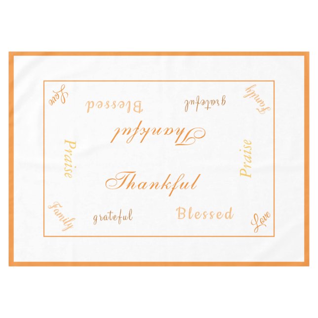 Nappe de table de Thanksgiving (Devant (Horizontal))