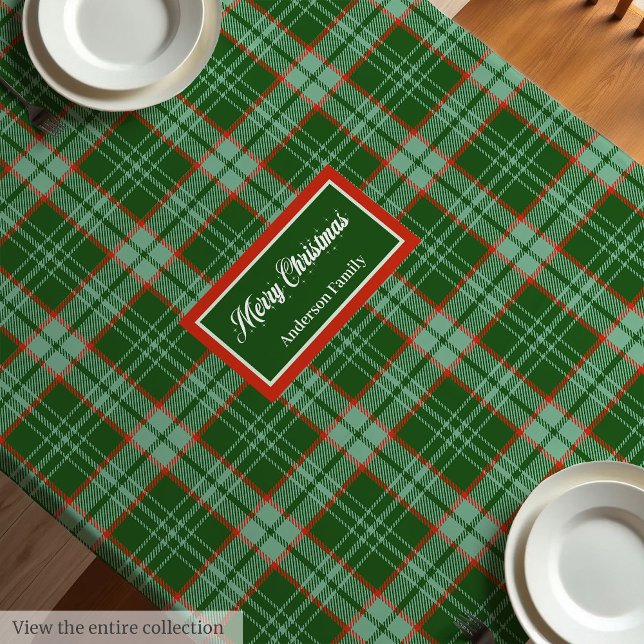 Nappe de table de vacances personnalisée Classique (Classic Holiday Tablecloth Personalized Gift Touch)
