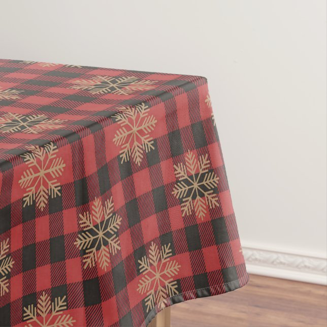 Nappe de table flocon de neige Noël country (In Situ)