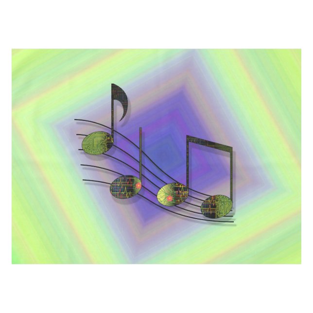 Nappe de table Notes Dubstep (Devant (Horizontal))