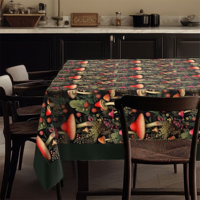 Nappe de table personnalisée sur le thème de la na (Custom Nature Tablecloth Cottagecore Charm)
