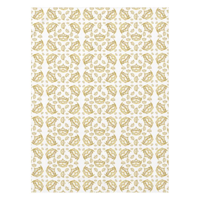 Nappe de tiare de couronne or Reine des Coeurs (Devant)