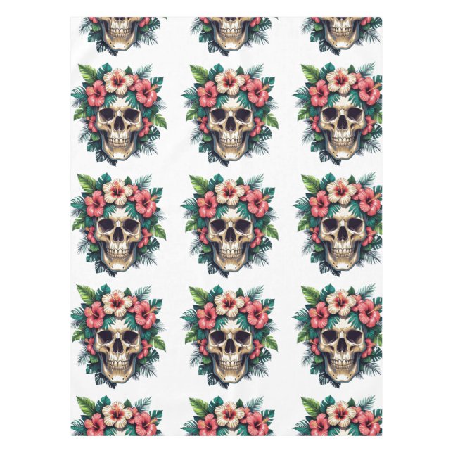 Nappe Décay tropicale : Fleur et os (Devant)