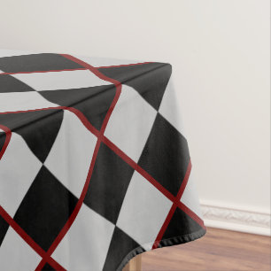 Nappe d'échecs gris noir