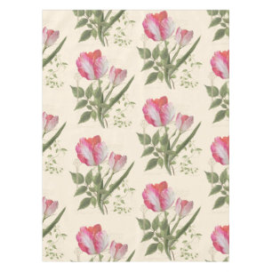 Nappe Décor botanique vintage de maison de rose d'art de