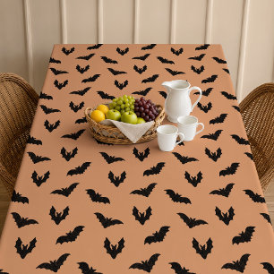 Nappe Décor de Halloween vintage chauves-souris noir ora